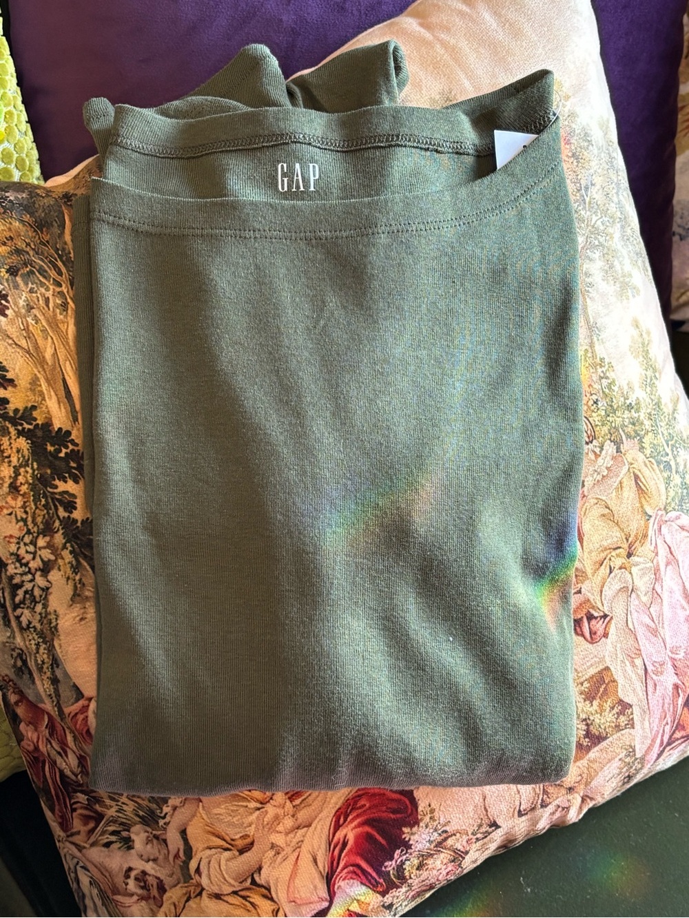 GAP Olive Green Boatneck Tee NEW WITH TAGS & REDUCED SHIPPING!